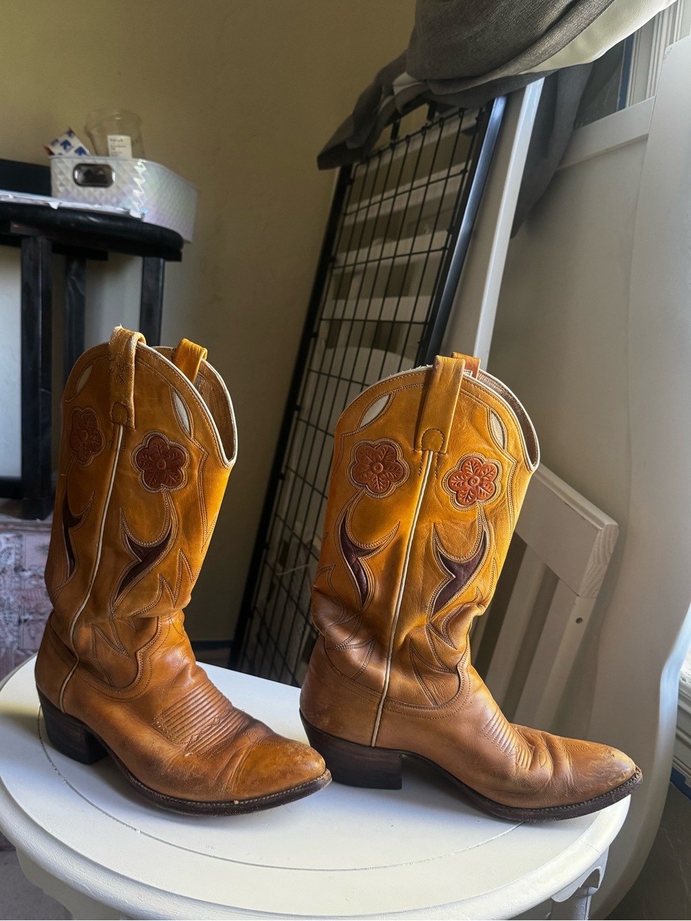 Ralph Lauren Women’s Vintage 1970s Cowboy Boots - collab with Lucchese size 7